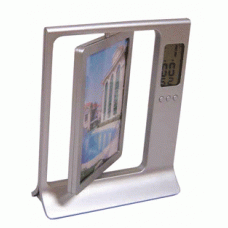 Porta Foto c/ Relógio Digital