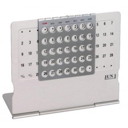 Calendário Permanente Aluminio