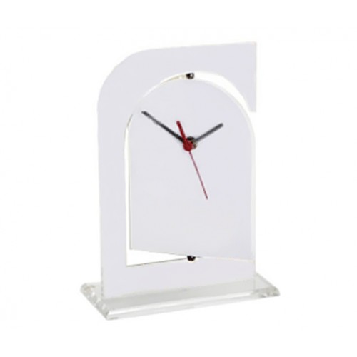 Relógio de Mesa Giratório Branco